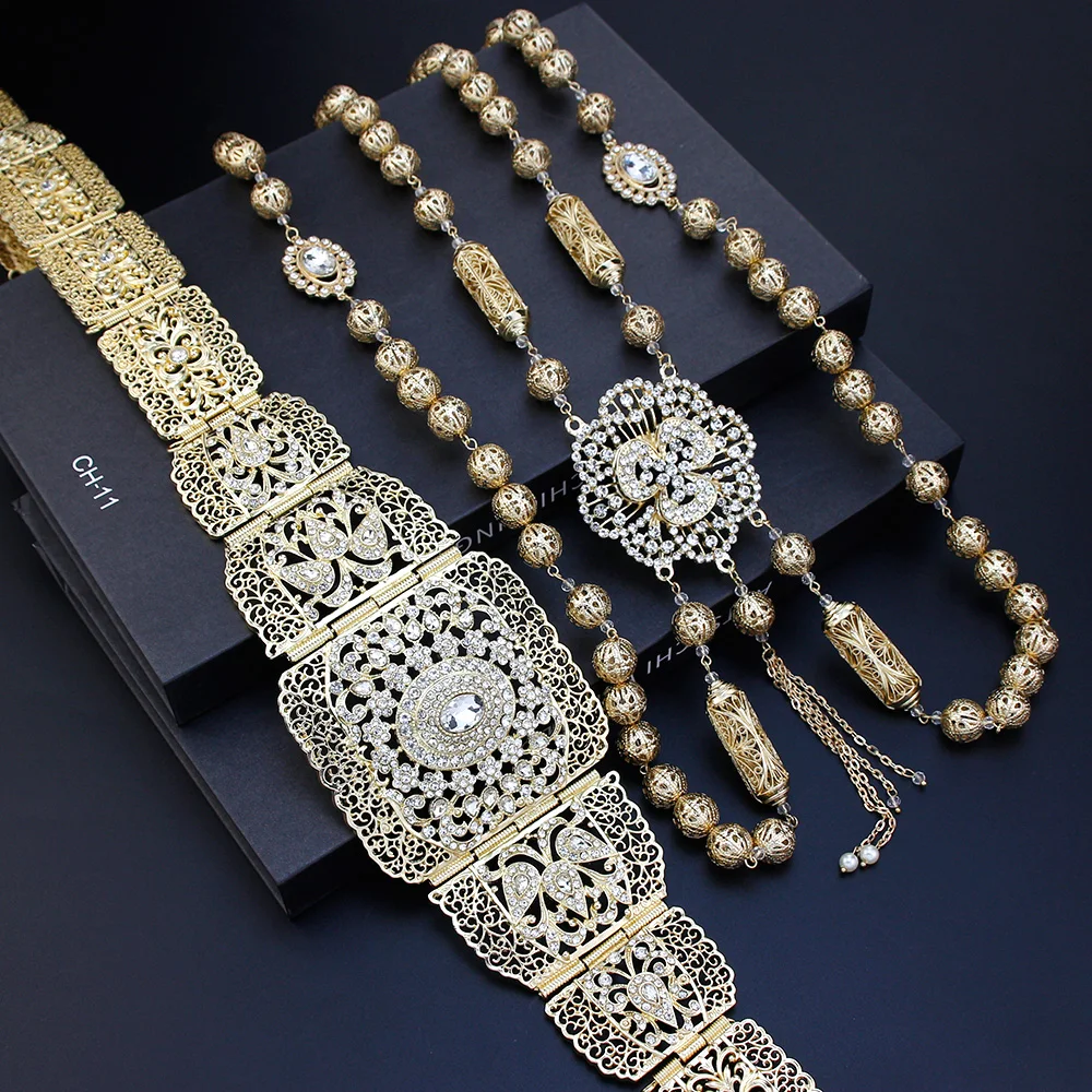 Chic Crystal Body Chain Chic Layered Crystal Body Chain Necklace - Silver main image 4
