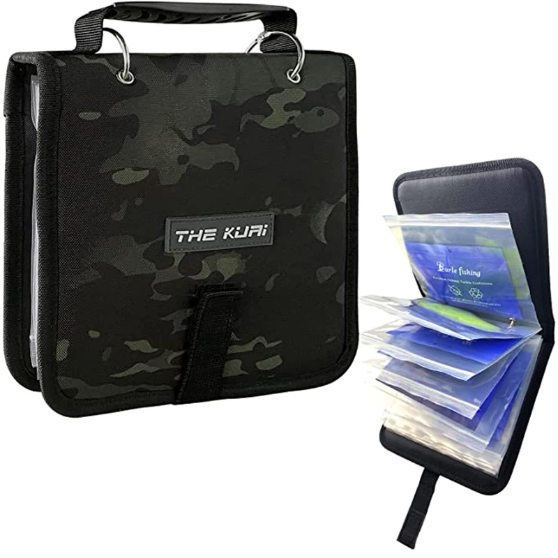 Fishing Tackle Binder,Transparent Storage Bag, Sea Fishing