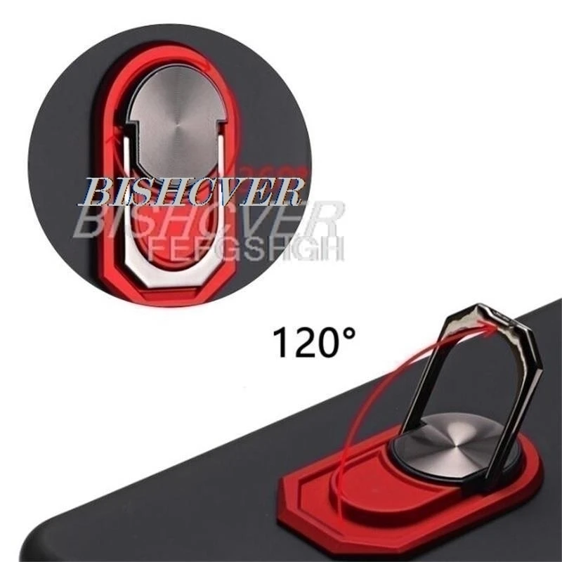 Enhanced Back Ring Holder Phone Case with TPU Soft Silicone Cover