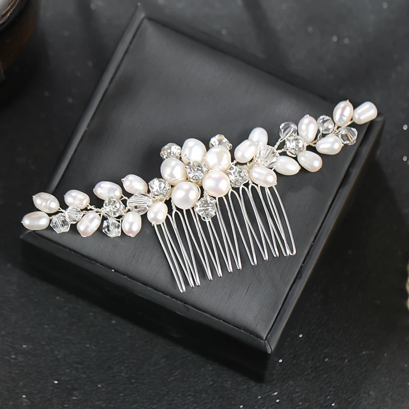 Freshwater Pearls Hair Comb Women Hair Accessories Pearl Decoration Wedding Accessories