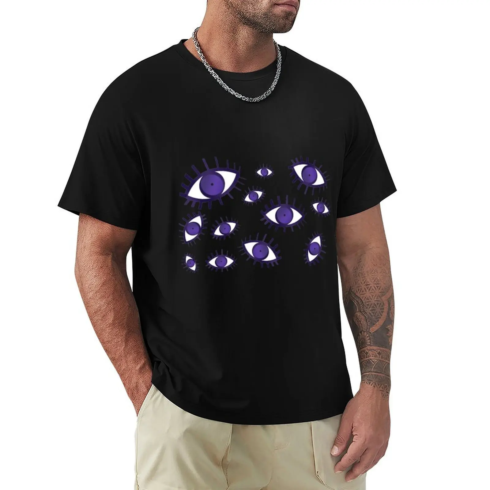

Eye Pattern. T-Shirt boys animal print cute tops summer clothes Aesthetic clothing mens t shirt graphic