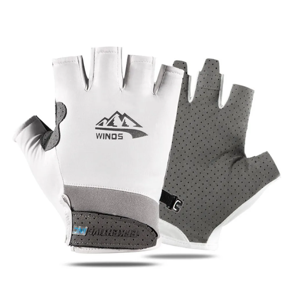 Fingerless Fishing Gloves Anti-uv Half Finger Fishing Gloves Summer Outdoor Sports Riding Driving Gloves Sunscreen Breathable Fitness
