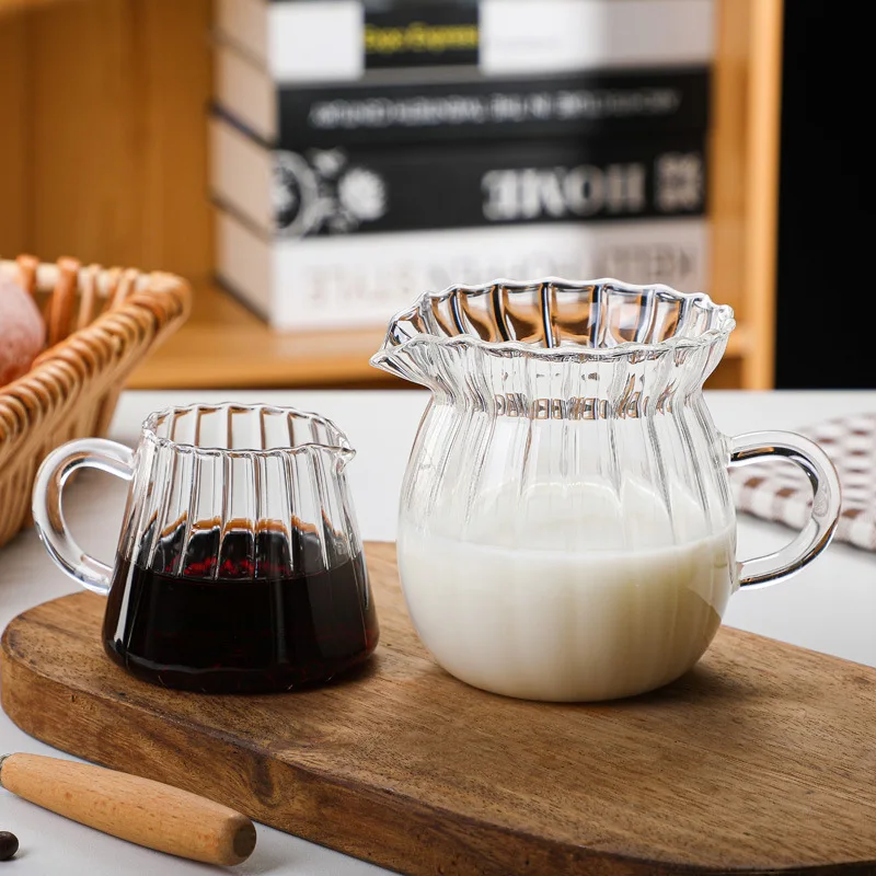 Tasse à lait en verre italien, mini pot à lait, petit pot à lait avec  poignée, tasse à mesurer flacon, tasse d'contemporains, café