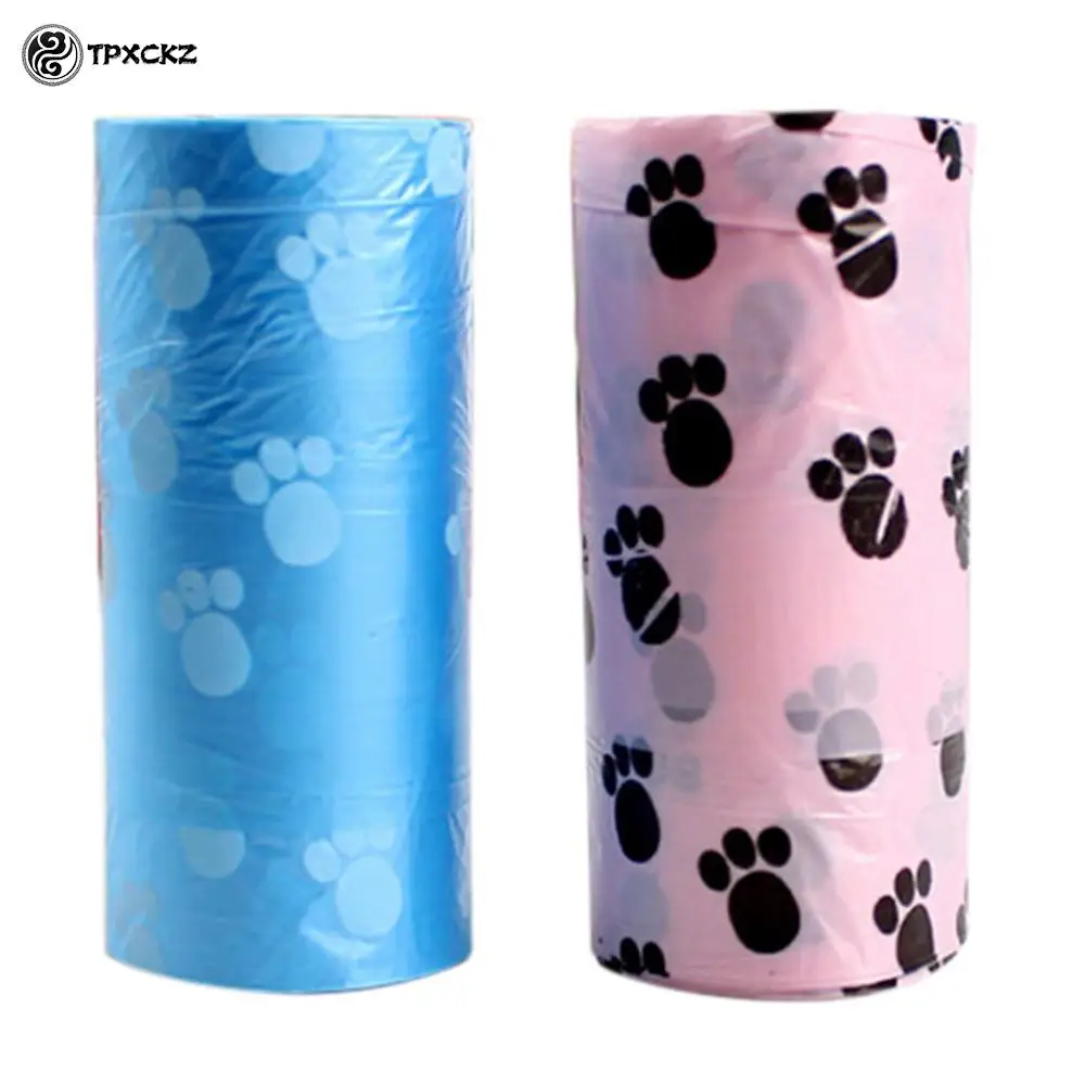 5 Rolls Dog Poop Bags for Dog Pets Waste Garbage Bags Carrier Biodegradable Clean-up Bag Waste Pick Up Clean Bag For