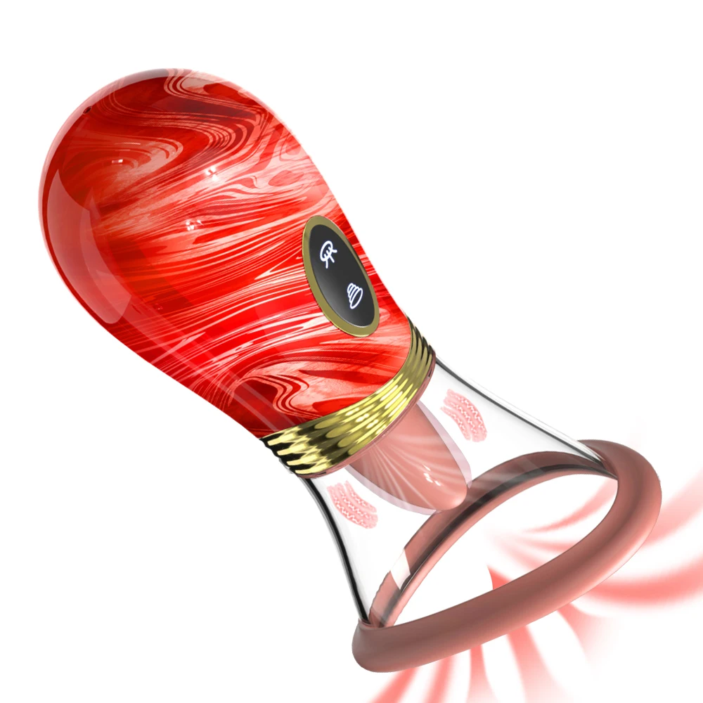 Clit Tongue Licking Vibrator Female Sex Toys for Women Mouth Biting Oral Clitoris Stimulator Sucking Nipple Orgasm Adult Product