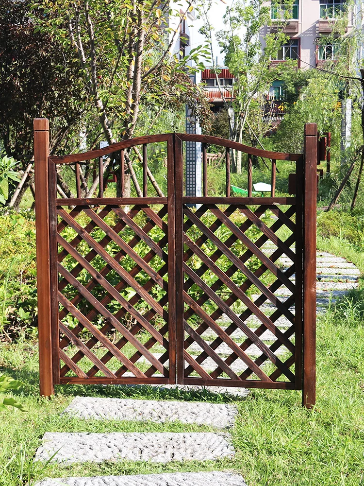 wooden fence gate