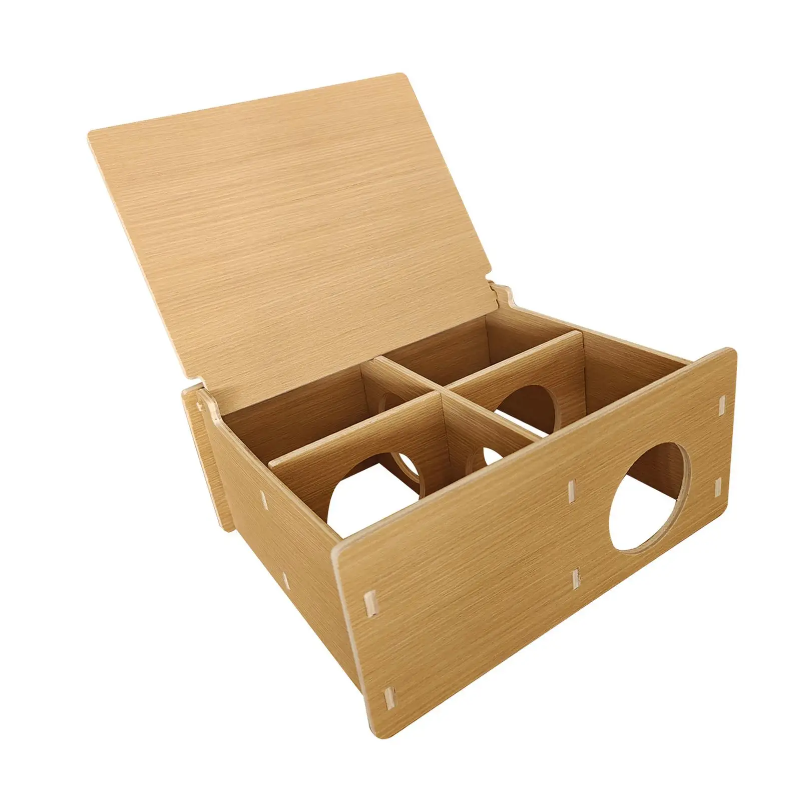 Hamster Tunnel Hideout Easy Maintenance Spacious Pet Toy Flip Cover Tunnel Toy Platform Dwarf Gerbil Small Animals