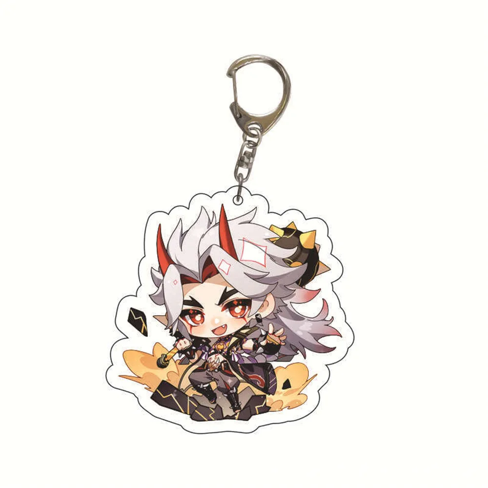 Anime Cartoon Figure Keychain Pendant – Game Impact Character Collection Badge