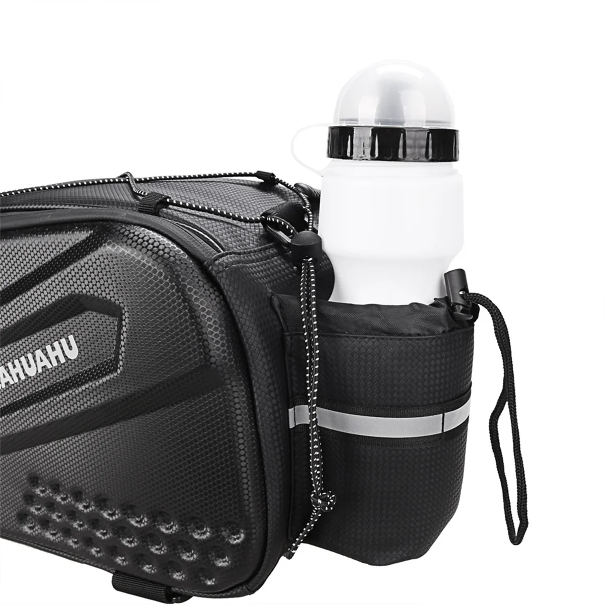 BAAU Bike Rack Bag, Waterproof EVA Hard Shell Bike Bag 10L for Bicycle Rear Rack, for Cycling, Commuting, Outdoor Hiking