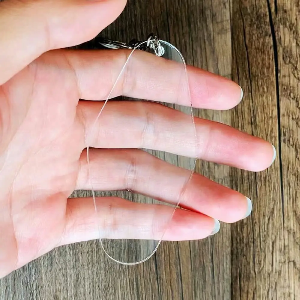 90pcs Clear Key Tags Acrylic Keychain Blanks for Cricut DIY Keychain Vinyl Crafting Ornament Blanks DIY Keychain Making