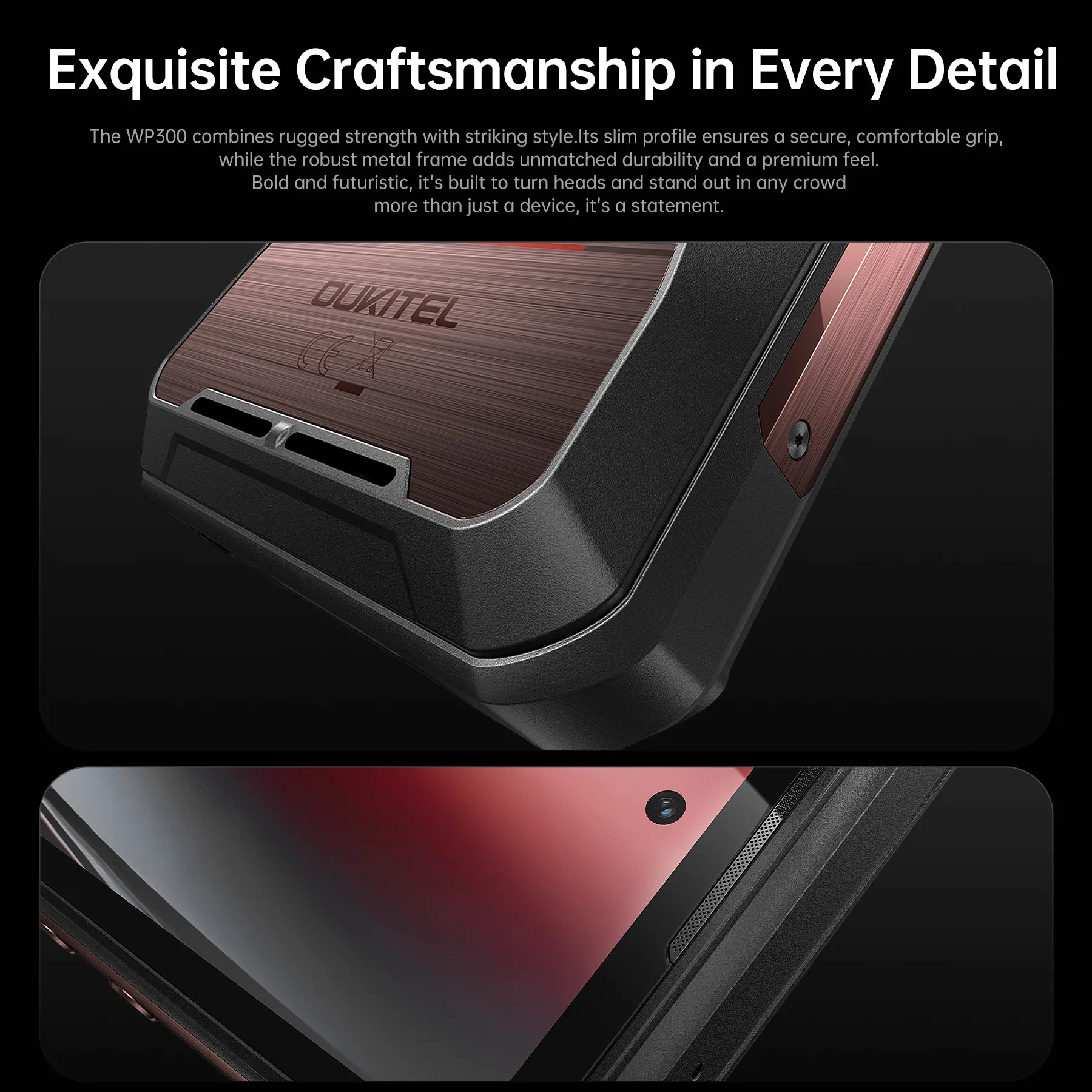 Oukitel WP300 5Gタフネススマホ 12GB+512GB 120W急速充電 Android15