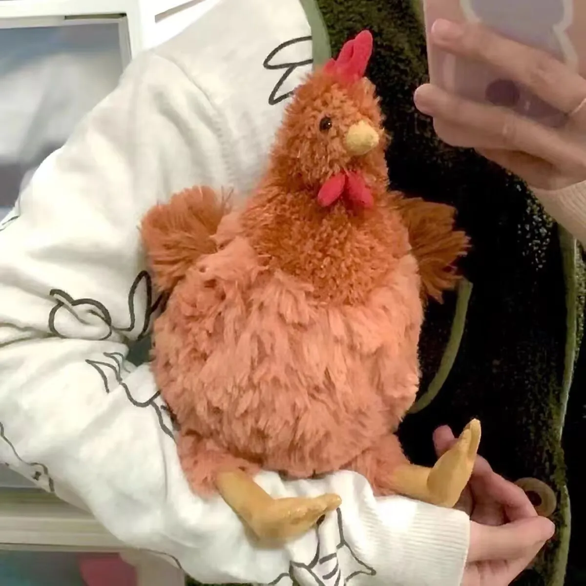 Peluche de gallo de alta fidelidad, muñeco de peluche de animales realistas, regalo de cumpleaños