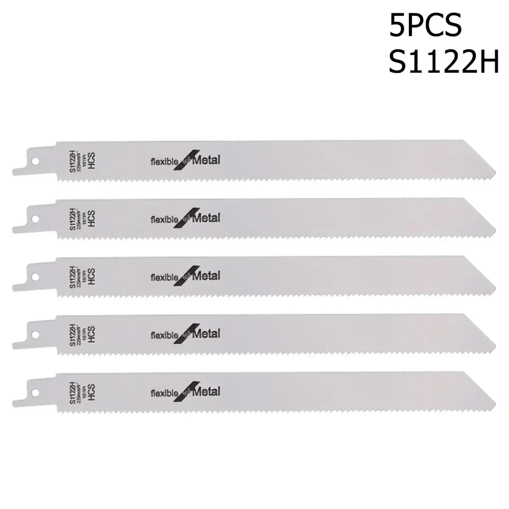5Pcs BI-Metal Reciprocating Saw Blade Saber Saw Handsaw Multi Blade For Wood Metal Plastic Pipe Cutting Power Tool Accessory