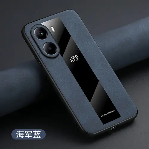 For Xiaomi Poco X7 Pro Case Luxury Leather Texture Carbon Fiber Pattern Sheepskin Skin Feel Bumper Back Cover For POCO X7 Pro - Image 4