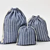 Package Pocket Storage Organizer Bag Cotton Fabric Drawstring Cosmetic Towel Cloth Stroage Bags Toiletry Bag Case 2