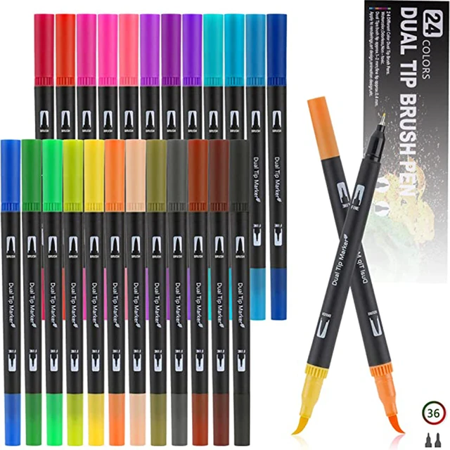 Dual Tip Marker Set (24-Colors)