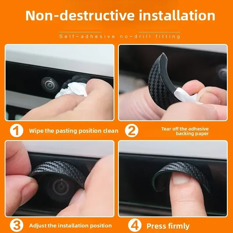 Enhanced Car Camera Lens Protector - 360° Protection, Anti-Scratch, Waterproof, Dustproof Cover for Rear View Backup Cameras