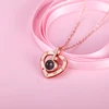 Exclusive 100 Languages I Love You Heart Projection Necklace 3