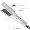 Rhinestone Flat Iron Titanium Hair Straightener Dual Voltage Iron Professional Hair Tools LCD Display 2 Inch Plate Irons 5