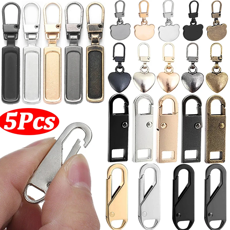 Description Picture 4 of item5/1Pcs Detachable Zipper Puller Metal Zipper Head Repair Kits Universal Replacement for Luggage Purse Bags Clothes Zipper Slider