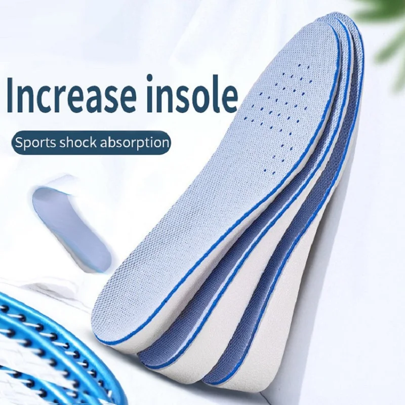 Height Increase Insoles 1 Pair Simple Height Increase Insoles, Shock Absorption Heel Cushion Pads, Height Lift Shoes Inserts for Men Women