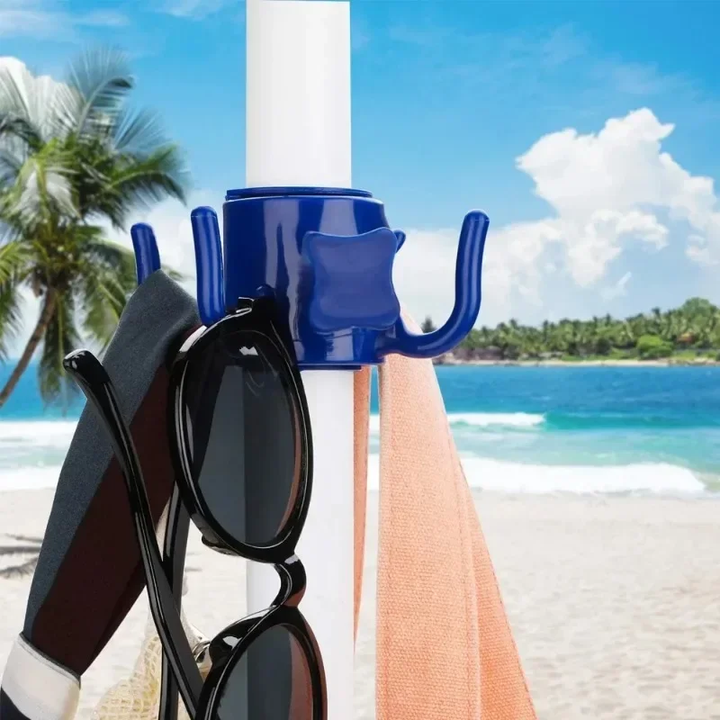 Beach Umbrella Hanging Hook 4-prongs Plastic Umbrella Hook Hanging For Towels/Hats/Clothes/Camera/Sunglasses/Bags-Accessories umbrella hooks