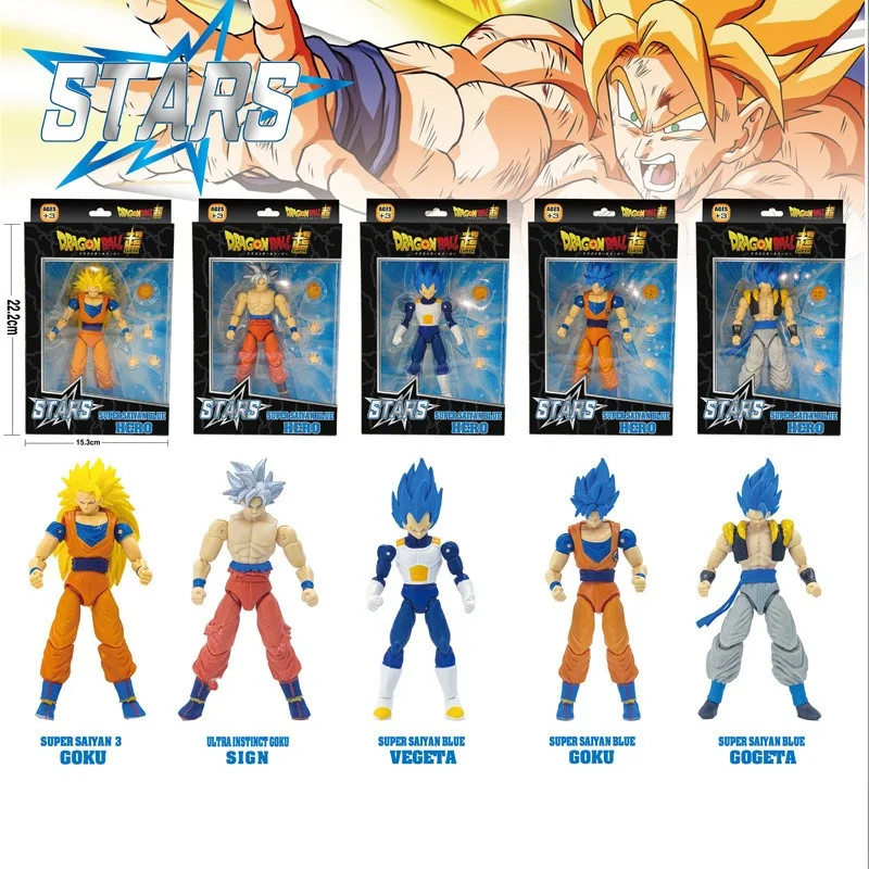 

Dragon Ball Figure Sun Goku Vegeta Action Anime Figure with Joint Pvc Model Collection Desktop Decoration Gift Boy Toys