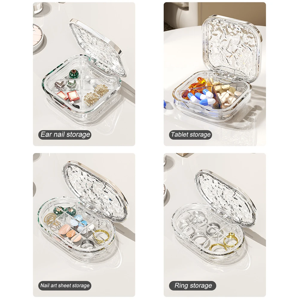 Travel-Ready Durable Watertight Pill Organizer with Multiple Compartments