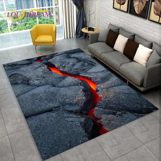 Red Lava Hues Indoor DoorMat