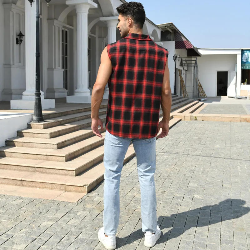 Casual Plaid Sleeveless Shirt for everyday wear14