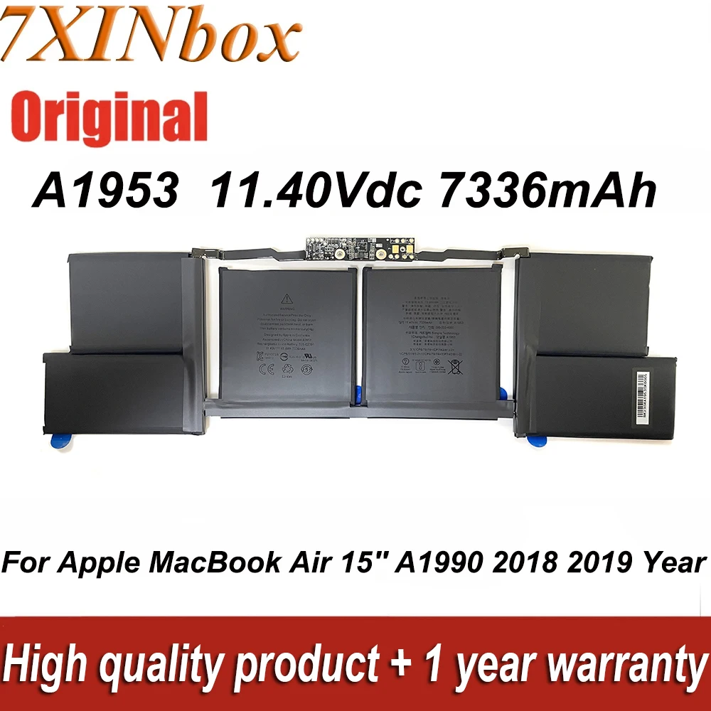 Nova Bateria do Portátil A1953 11.40v 7336mah para Apple Macbook Pro 15 A1990 Série Meados de 20232023 Ano 15 Polegada Touch Bar Emc3215