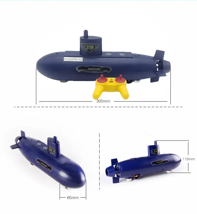 Students DIY 6 Channels RC Mini Submarine toy Remote Control Under Water Ship RC Boat Model Kids Educational Stem children gift 5