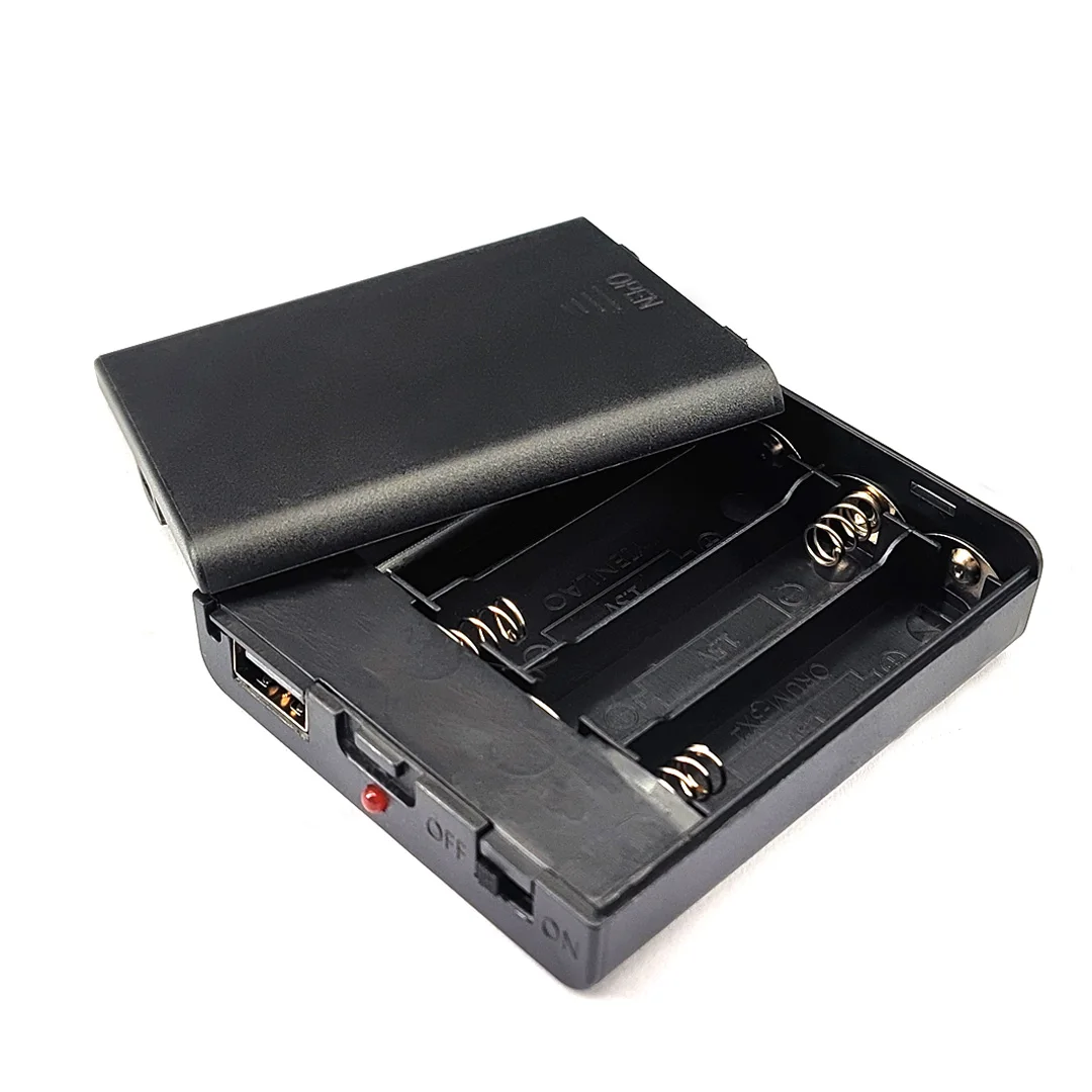 AA Battery Case Power Switch USB Socket 3Slots Or 4 slots Holder