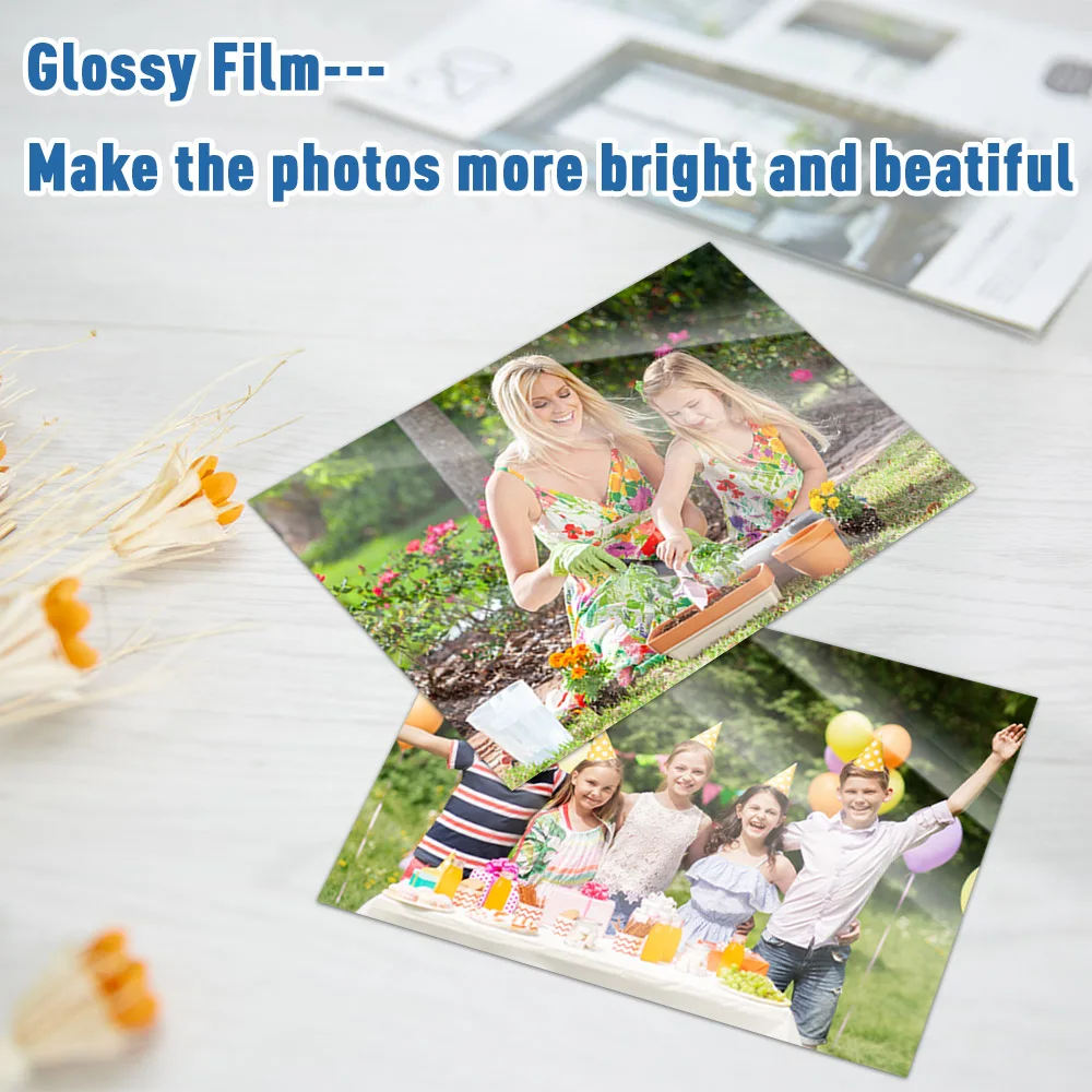 Holographic Transparent Cold Laminating Film A4 Self-adhesive Stars Dots DIY Package Color Card Photo 10 Sheets