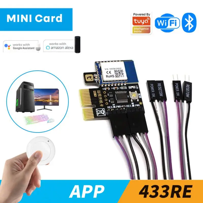 A3 Tuya Wifi PC Power Switch Máy tính để bàn Khởi động từ xa Thẻ khởi