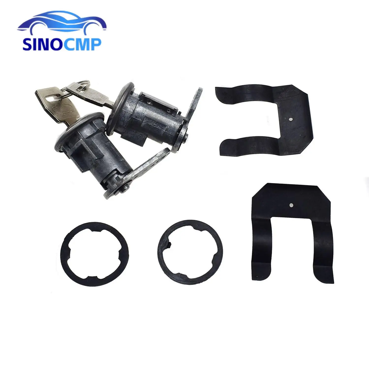 

5070001 1Set New Door Lock Cylinder With 2 Keys For Ford E-150 250350 Econoline Mercury Mustang Custom F100 F150 F250 F350