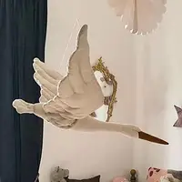 Big Cartoon Swan Hanging Flying Goose Stuffed Duck Toy Bedroon Baby Room Newborn Swan Ornaments Swan Toy Birthday Gifts for Kids 2