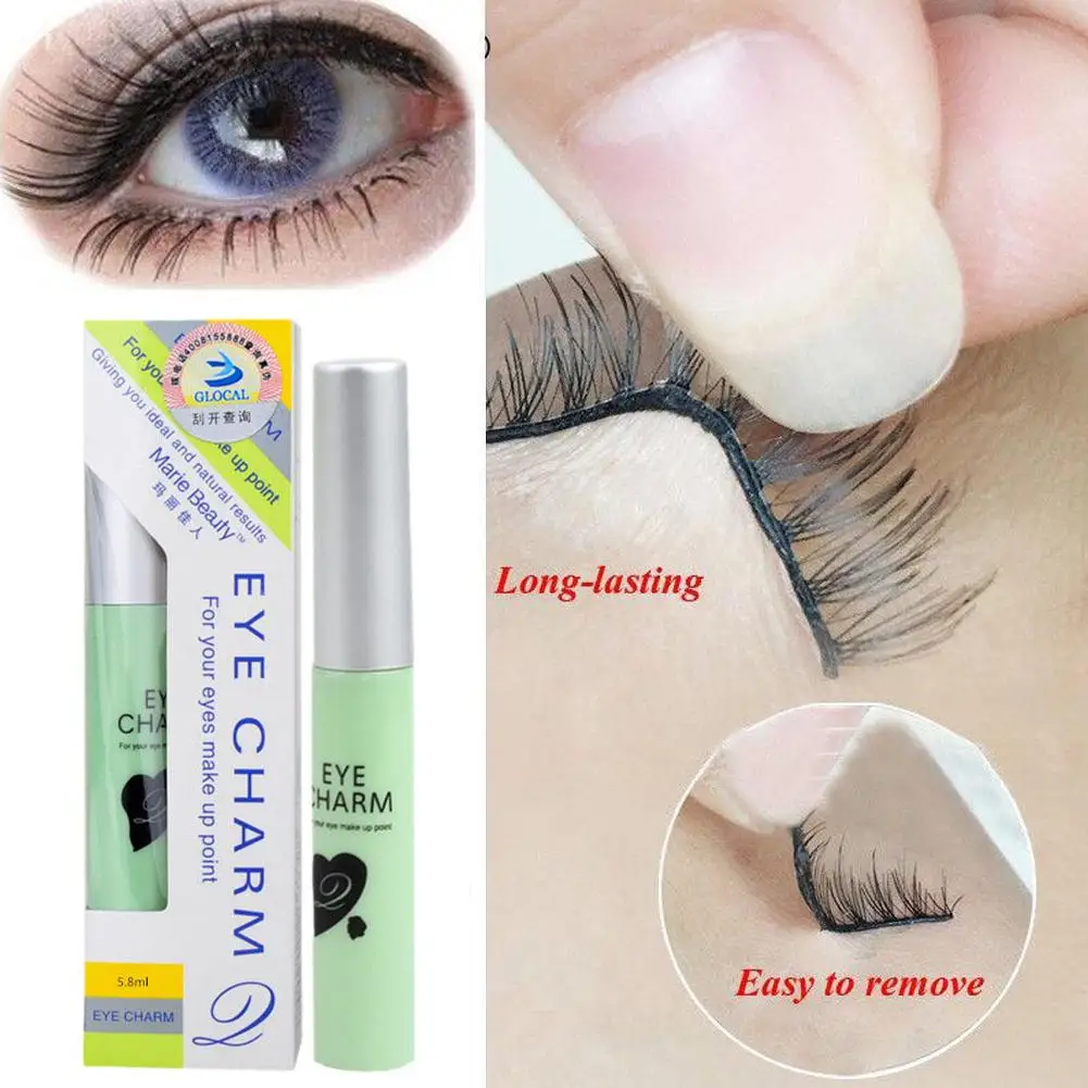 

5.8ml False Eyelash Extension Glue Waterproof Fast Long Lasting Eyelash Dry Strong Tools Irritation Primer Transparent No M6D3