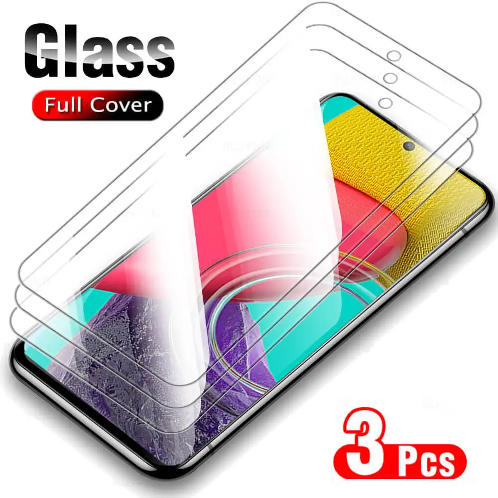 3Pcs Full Glue Samsang M53 Glass For Samsung M23 M33 M52 M51 M31S M53 Screen Protector For Samsung 53M M 53 M53 Protective Glas
