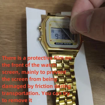F91W Non-Waterproof Steel Band Watch For Women, Men, Business Clock, Multi-Functional LED Digital Sports Watch, Electronic Clock 6