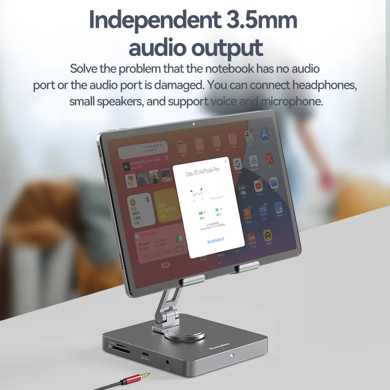 Bluendless-várias Portas Hub para Ipad Pro Air Usb c Docking Stations tipo c Hub para Macbook Otg Telefone Laptop Acce - Imagem 3
