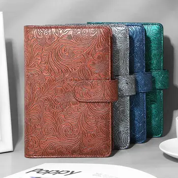 Raccoglitore morbido in pelle con chiusura magnetica per cancelleria, fogli sfusi, forniture per ufficio, tasche per raccoglitore, copertina per quaderno, porta carta