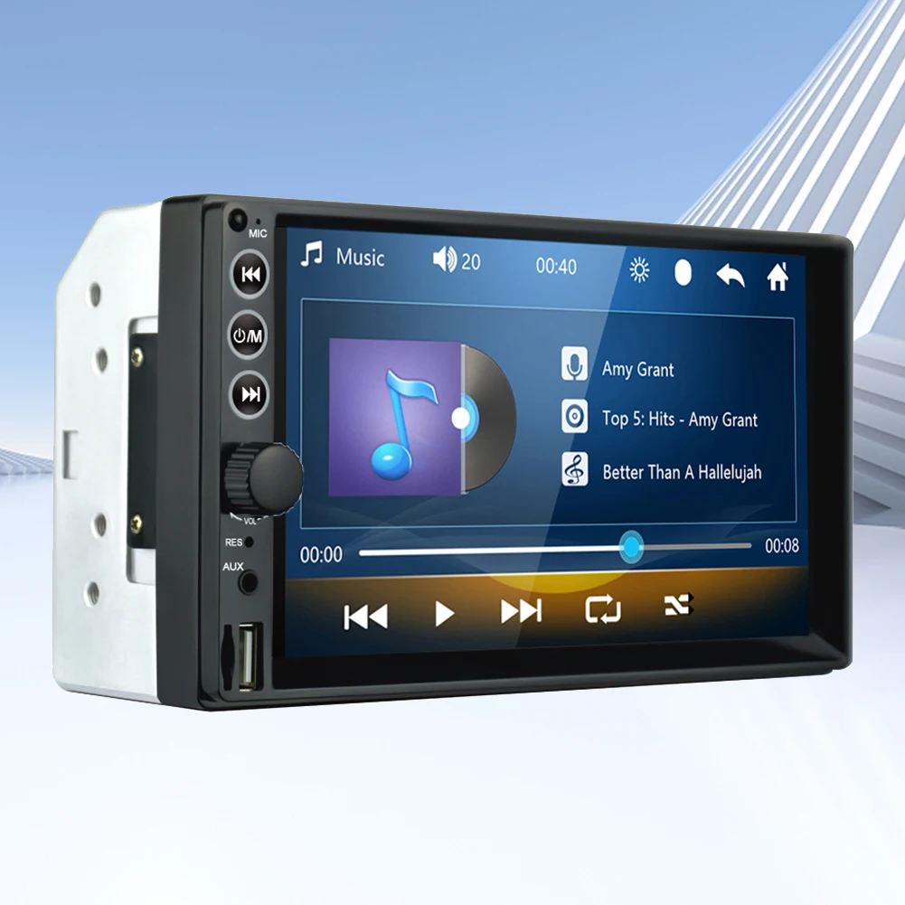 Universal 2 Din Car Radio Stereo 7018B Car Audio FM Receiver 7 Inch HD Touch Screen Multimedia