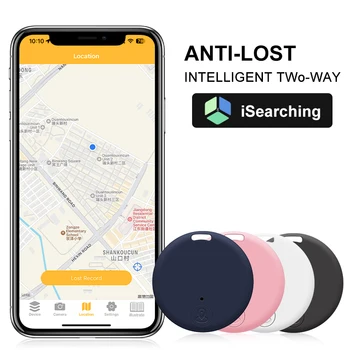 Mini dispositivo localizzatore GPS Promemoria anti-smarrimento per animali domestici Borsa per bambini Portafoglio chiave Smart Bluetooth collegato Localizzatore di ricerca app IOS/Android