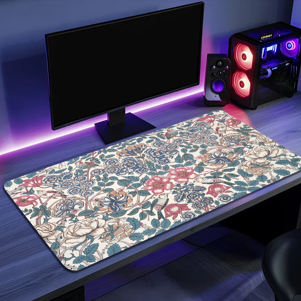 William Morris Girl Pad Gamer Play Mats Mousepad Size For Large Edge Locking Game Keyboard Pad 5