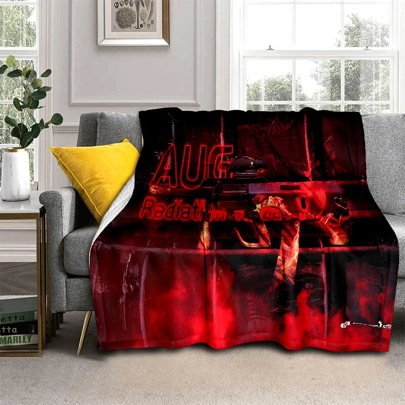 CS GO Blanket Game Blanket Flannel Blanket Super Soft Throw Blankets