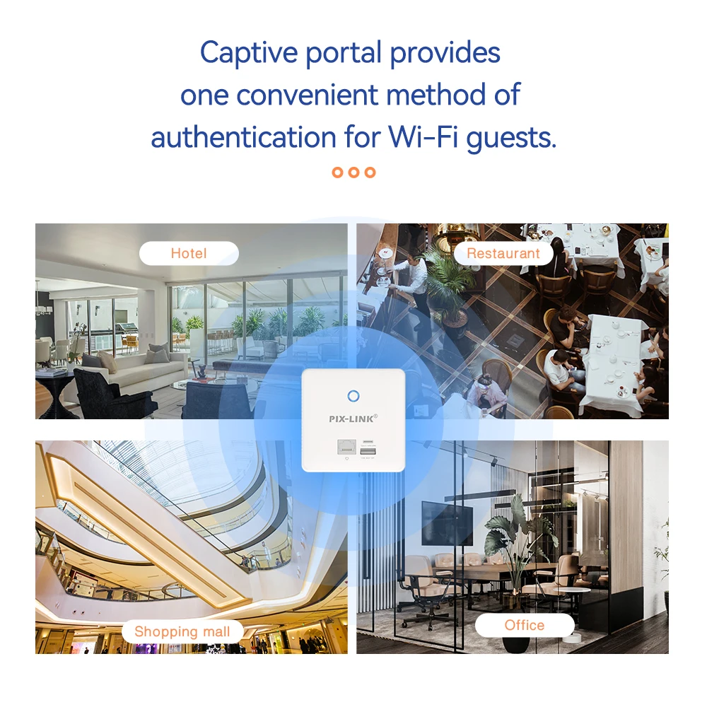 PIX-LINK CAP08 300M 2.4G Indoor AP Access Point Omnidirectional Coverage Wifi Base Station Antenna Router