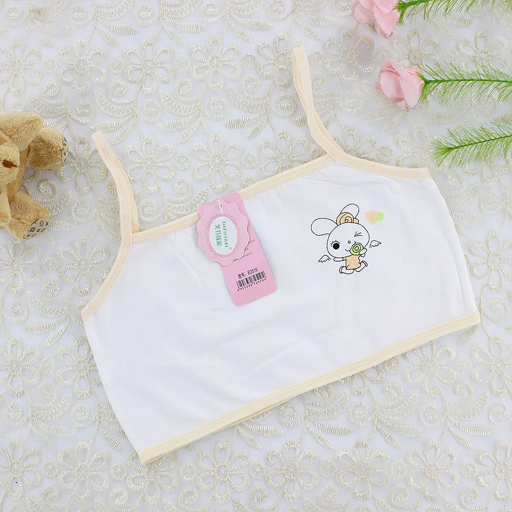 3pc/Lot Girls Teenage Underwear Children Cotton Young Training Bra Kids Teens Puberty Crop Top 7-14 Years training bra cotton bra crop top