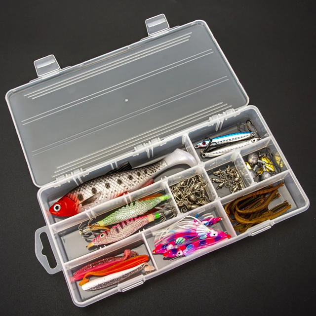 15 Grids Fishing Tackle Box Multifunctional Plastic Fishing Hook