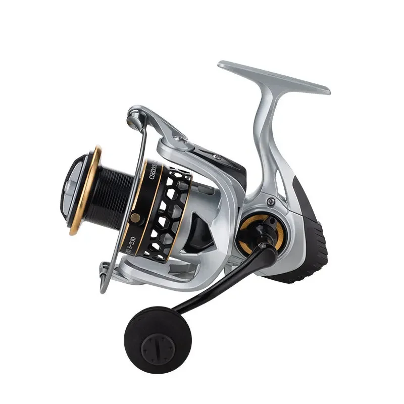Fishing Reels Alloy Spool Saltwater Max Drag 25KG 5.2:1 High Speed Spinning Casting 2000-12000